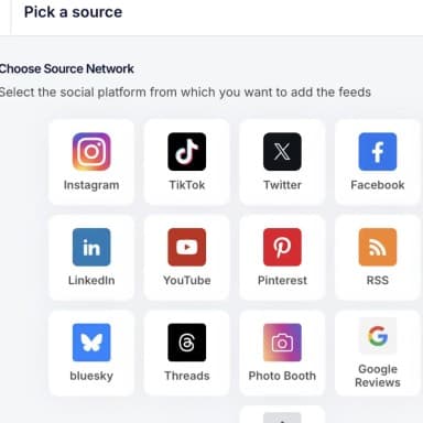 Collect social wall
