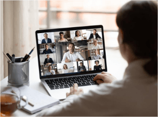 Virtual conference social wall