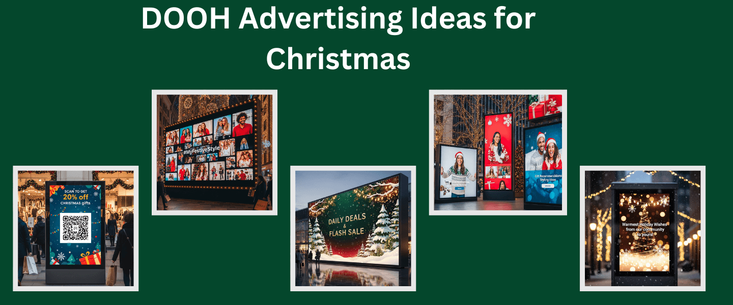 Idee di pubblicità DOOH per Natale che catturano l'attenzione