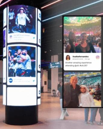Etihad Arena social wall