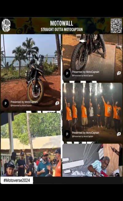 Royal Enfield Motoverse social wall
