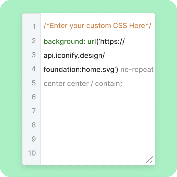 Custom CSS