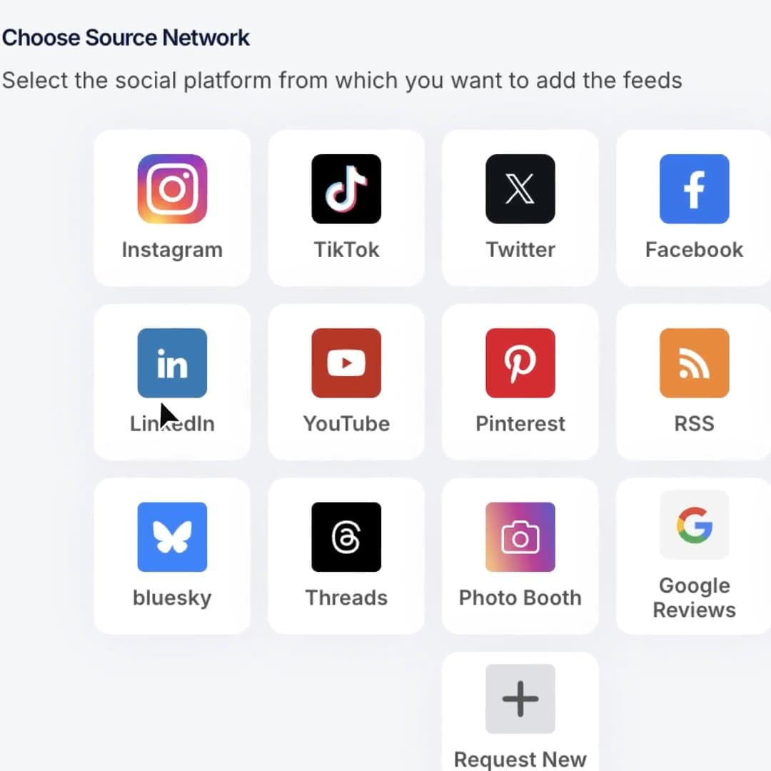 Collect social wall