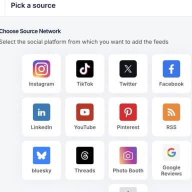 Collect social wall
