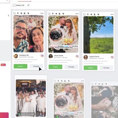 Curate & Moderate social wall
