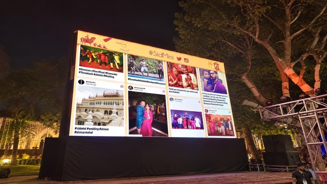 Instagram Wall live display