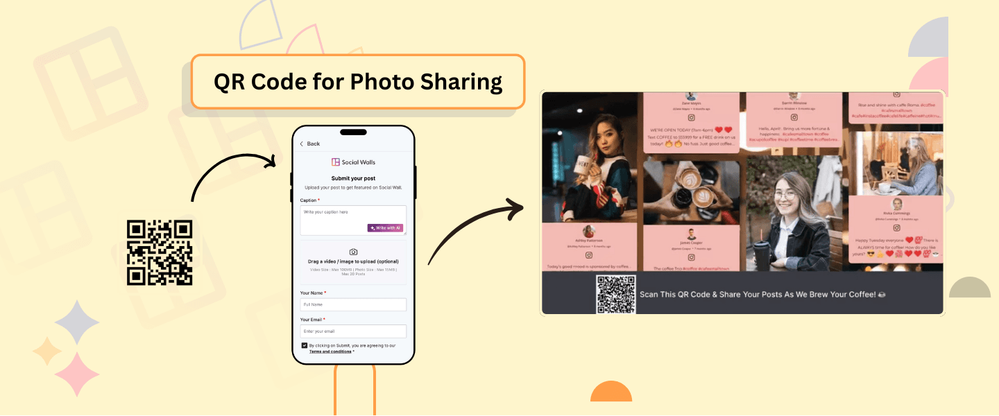 QR Code for Photo Sharing – Capture, Upload & Display Instantly