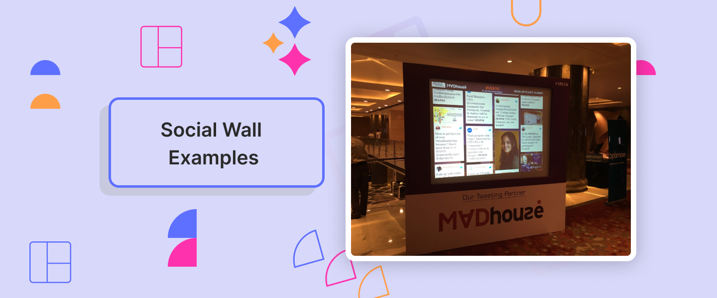 social media wall examples