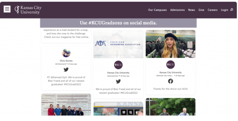 university of social wall example