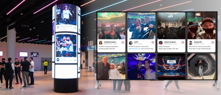 digital social wall example