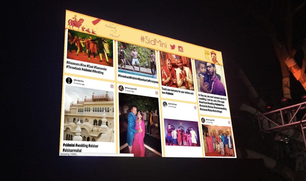 Wedding Hashtag Wall