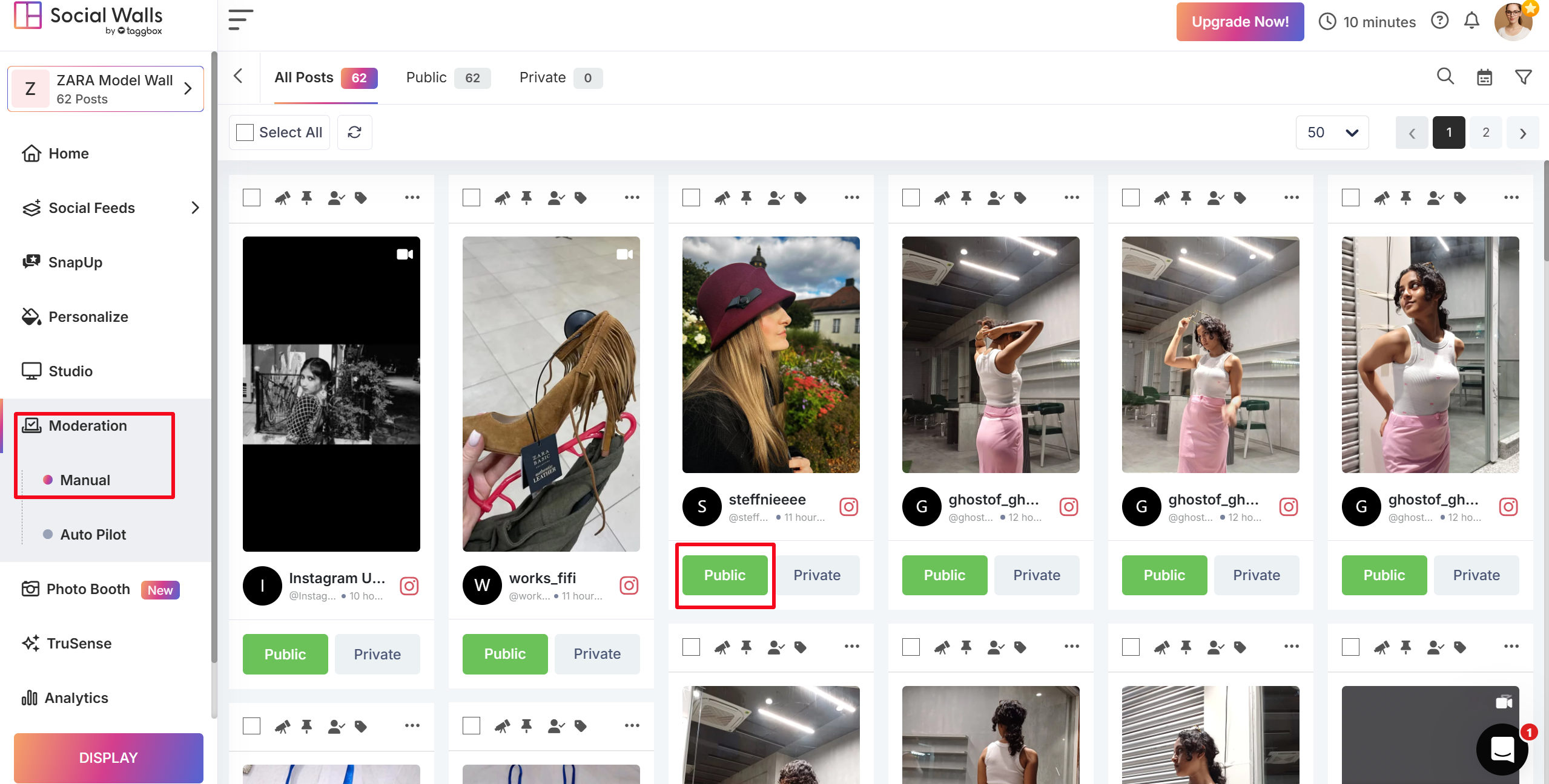 moderate feature