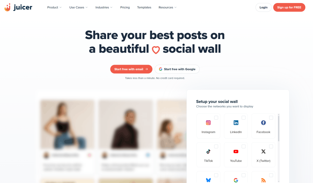 juicer social wall