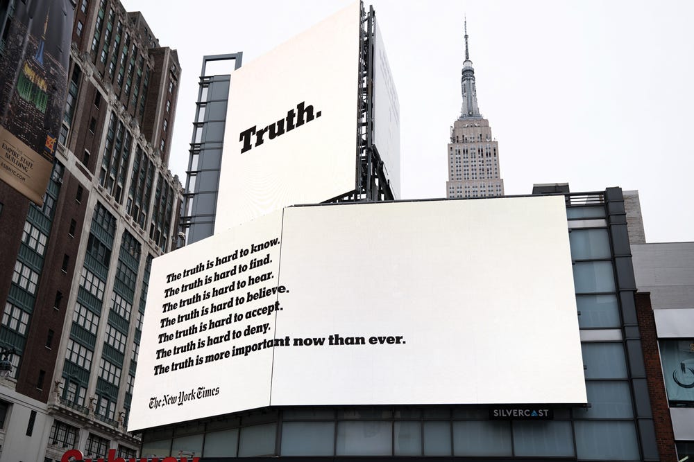 The New York Times “The Truth Is” Campaign