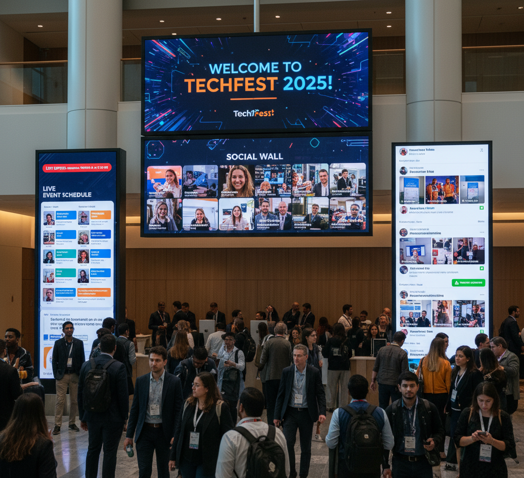 digital signage for events