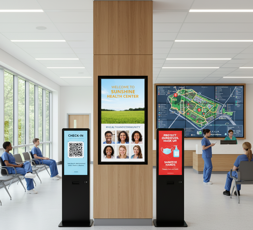 digital signage in hospital