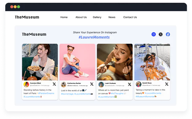 Social Wall On Website