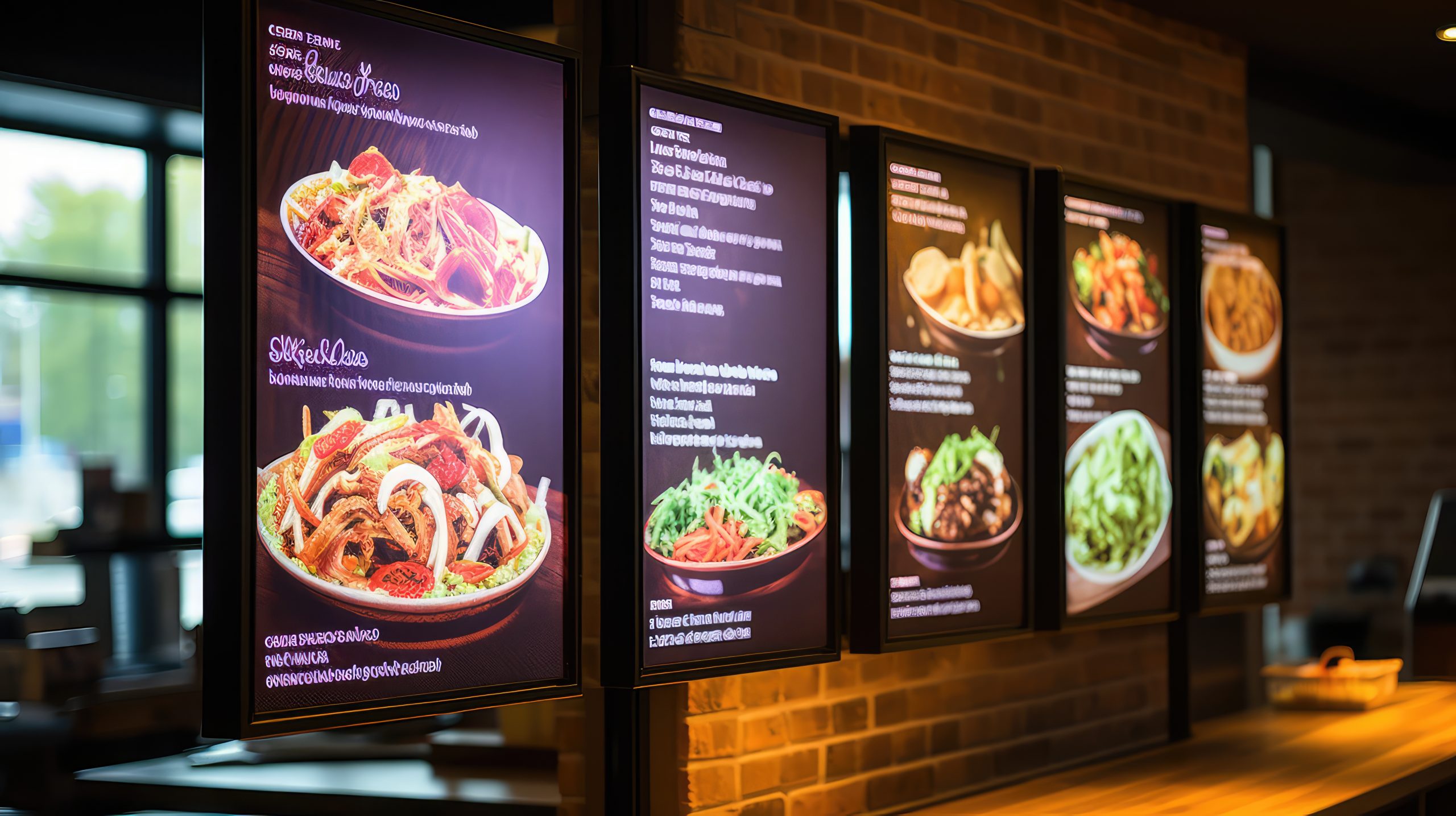 Digital Menu Boards Restaurant