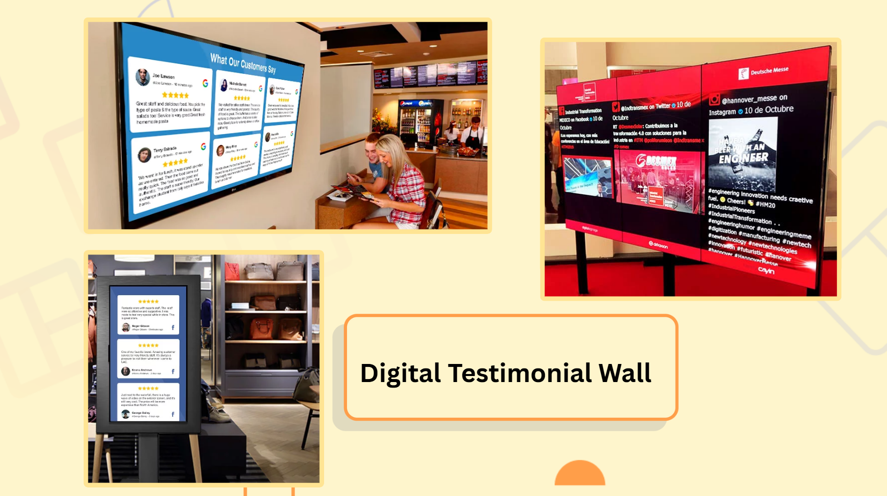 Digital Testimonial Wall