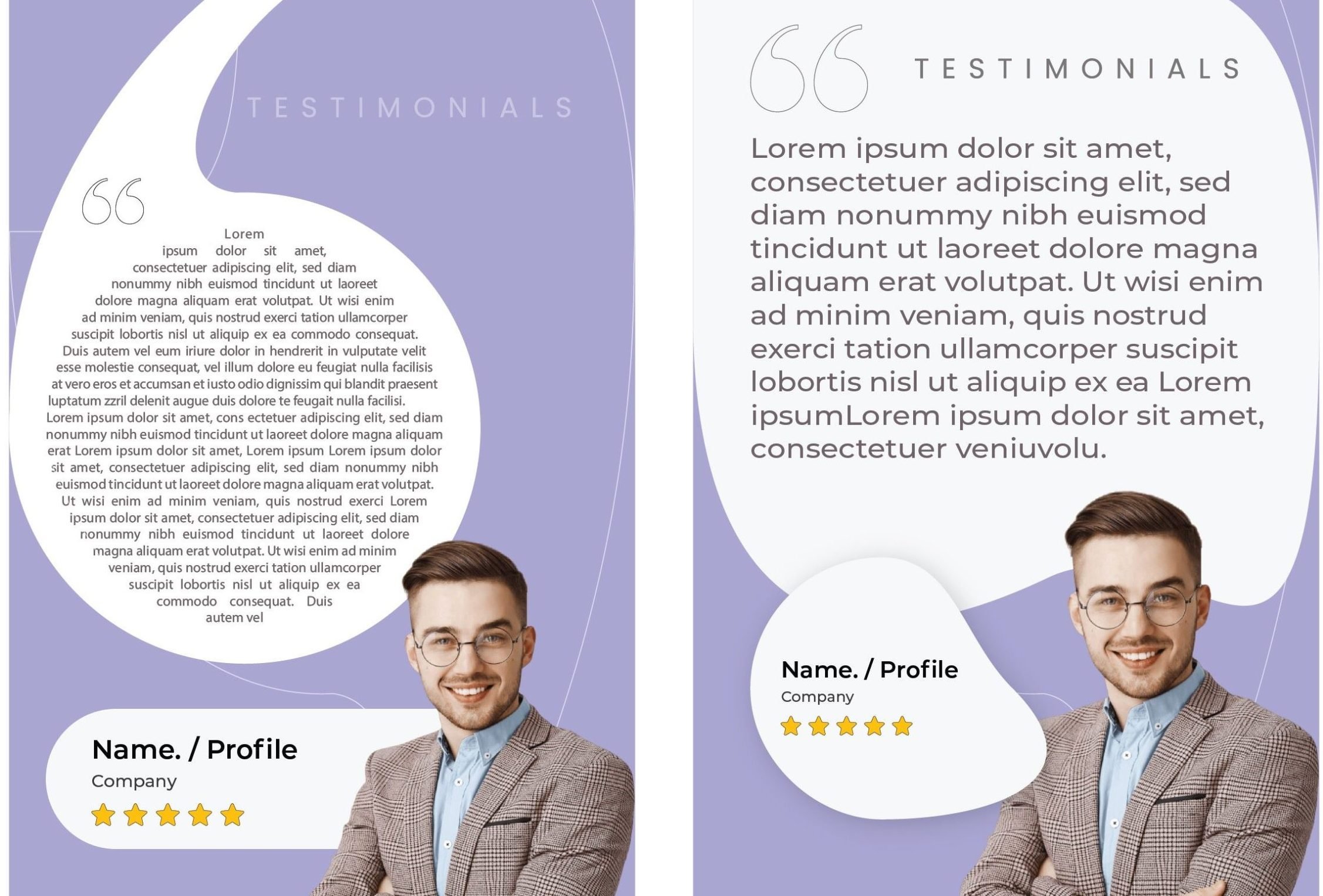 Testimonial templates