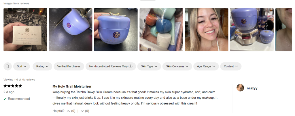 Sephora Social Proof