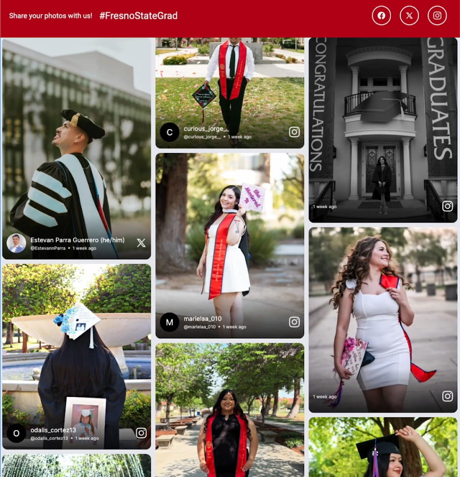 Fresno State University Social Wall
