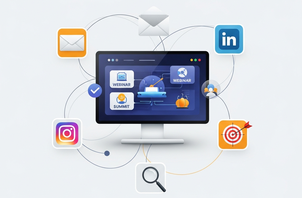 Virtual event marketing template