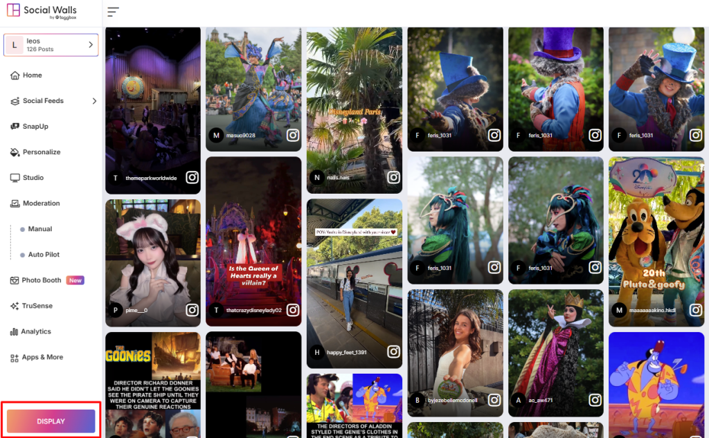 social wall display
