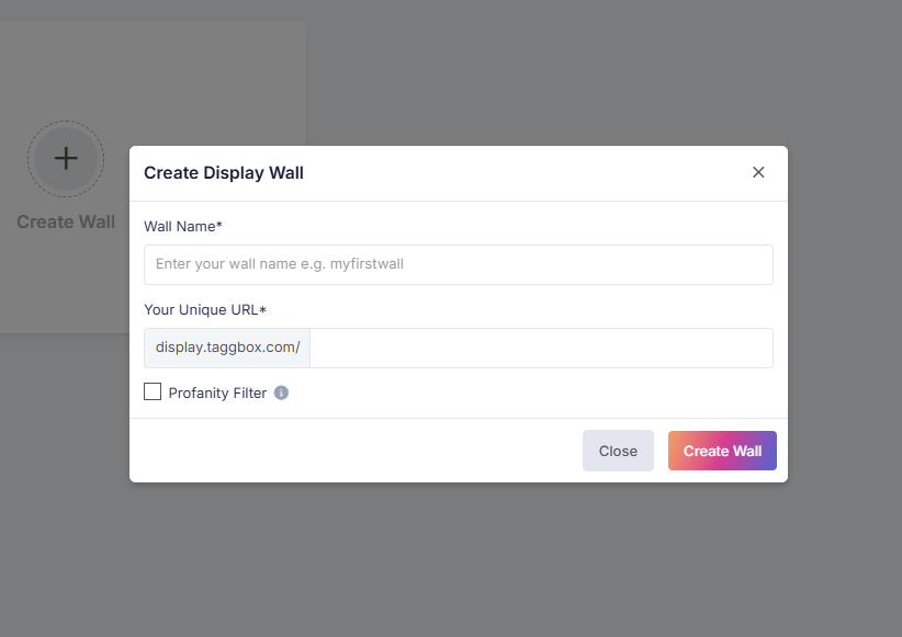create a display wall