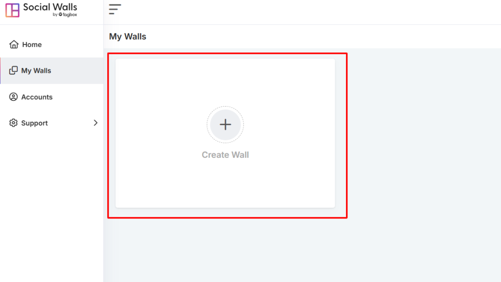 social walls dashboard