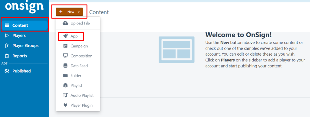 onsing.tv dashboard