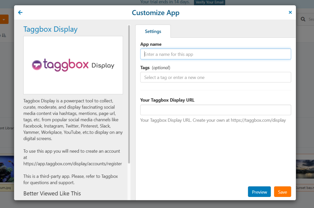 taggbox display