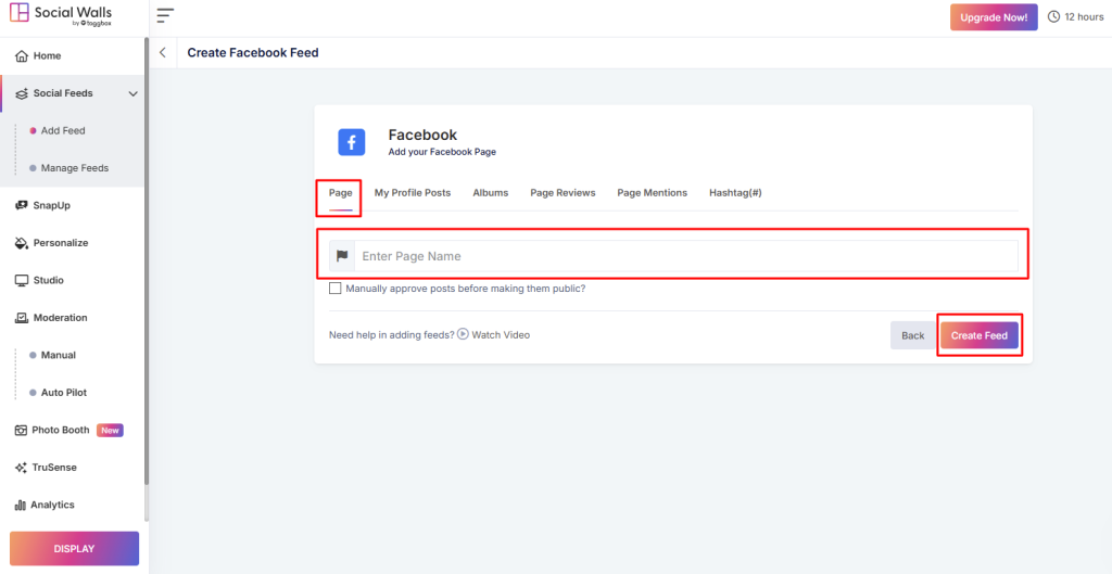 create feed