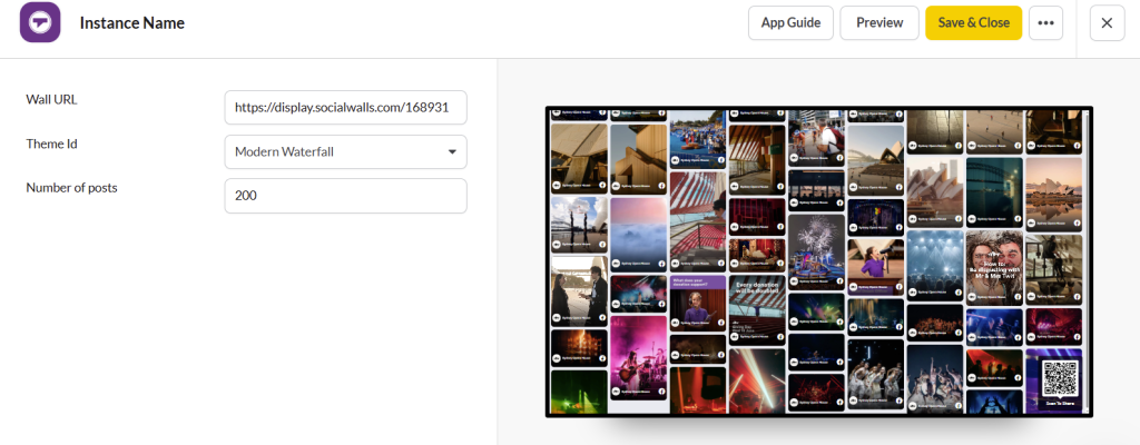 taggbox settings