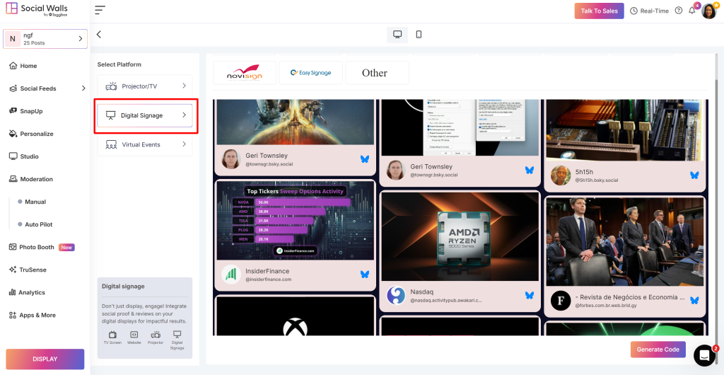 Choose Digital Signage