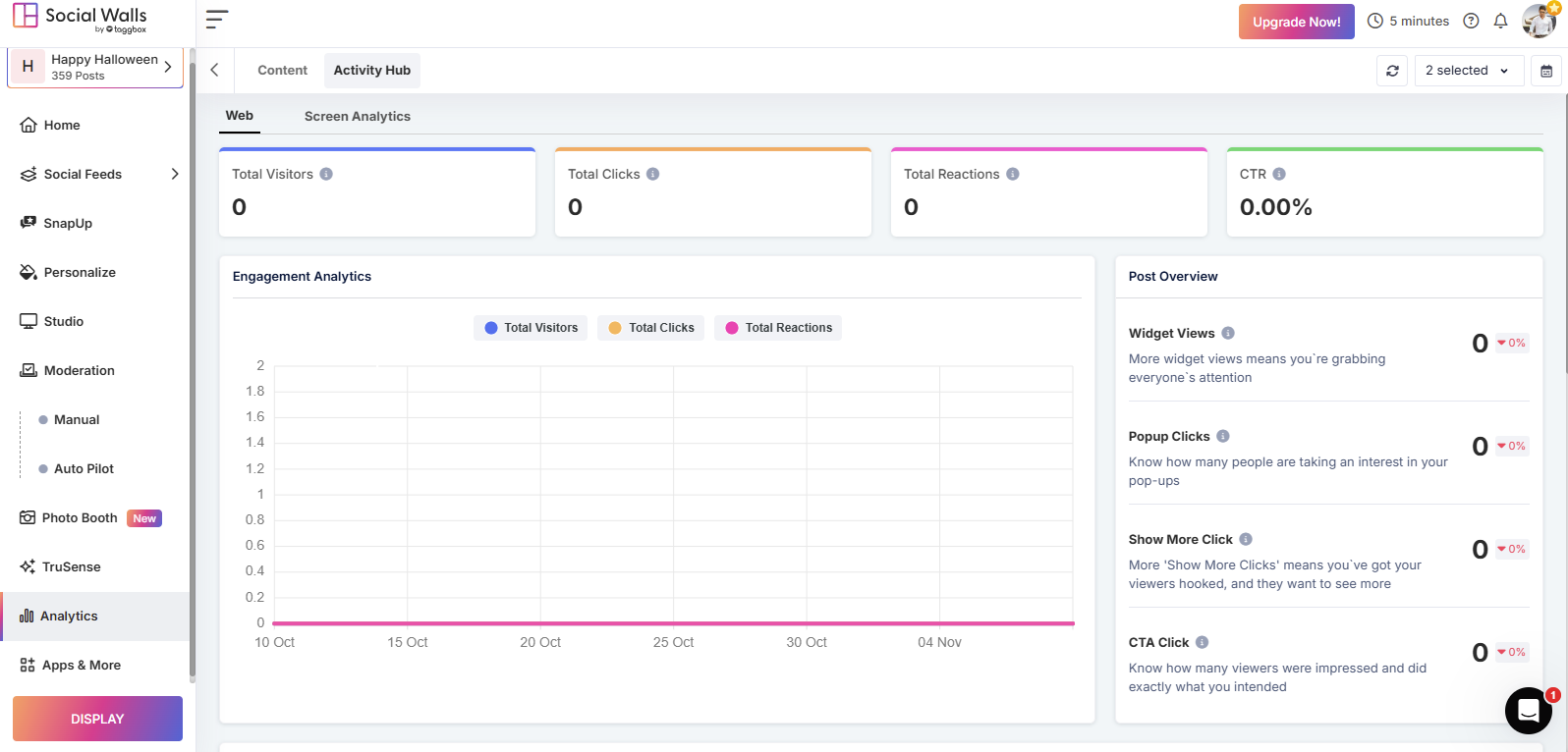 social walls engagement analytics