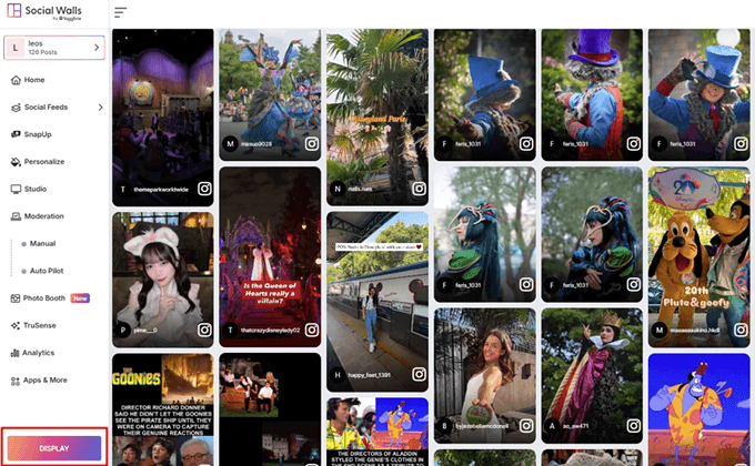 social wall display