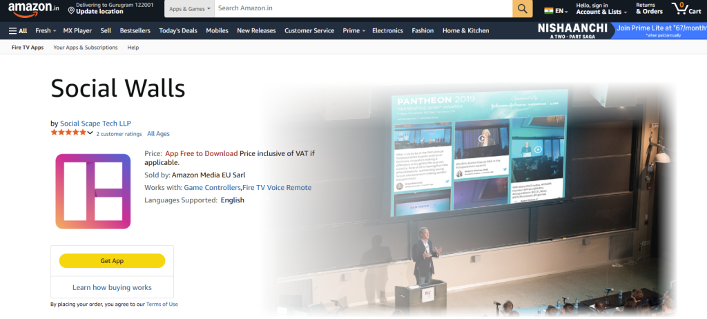 social walls app on amazon