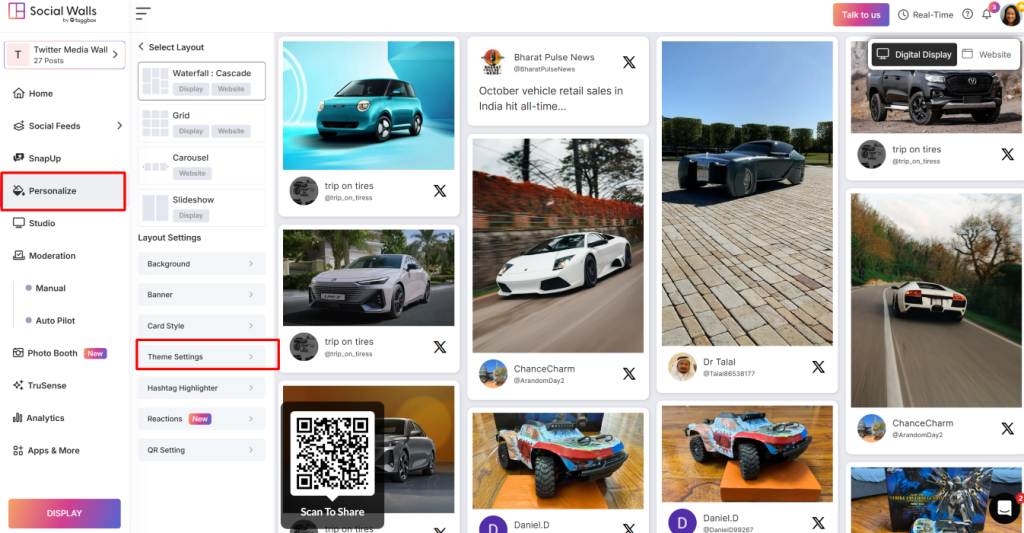 Theme Personalizations Feature