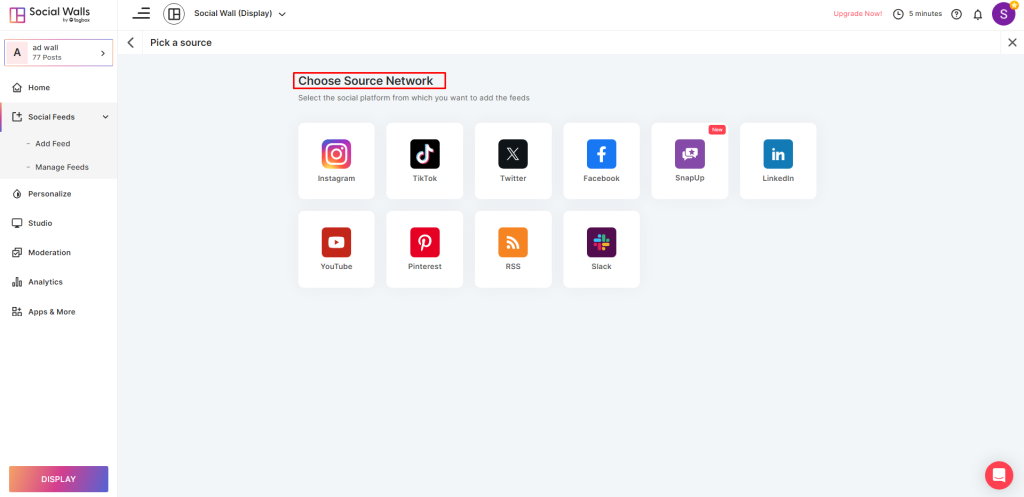 social wall source network