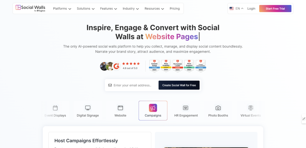 Social Walls by Taggbox