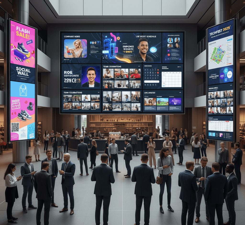 digital signage content ideas 